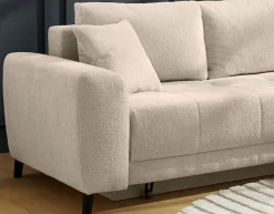 Jockenhöfer Gruppe Ecksofa »Beverly L-Form, B: 251 cm« mit Schlaffunktion, Bettkasten & Zierkissen