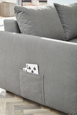 Jockenhöfer Gruppe Ecksofa »Boomer L-Form, B: 236 cm« mit Schlaffunktion, Bettkasten & Zierkissen, 2 separate Liegeflächen