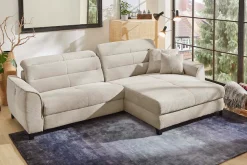 Jockenhöfer Gruppe Ecksofa »Double One L-Form, B: 288 cm, 2x120 cm breite, elektr. Relaxfunktionen« Kopfteilverstellung, USB-Anschluss & Zierkissen