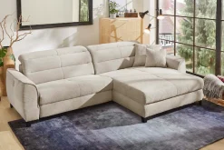 Jockenhöfer Gruppe Ecksofa »Double One L-Form, B: 288 cm, 2x120 cm breite, elektr. Relaxfunktionen« Kopfteilverstellung, USB-Anschluss & Zierkissen