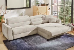 Jockenhöfer Gruppe Ecksofa »Double One L-Form, B: 288 cm, 2x120 cm breite, elektr. Relaxfunktionen« Kopfteilverstellung, USB-Anschluss & Zierkissen