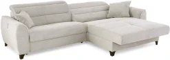 Jockenhöfer Gruppe Ecksofa »Double One L-Form, B: 288 cm, 2x120 cm breite, elektr. Relaxfunktionen« Kopfteilverstellung, USB-Anschluss & Zierkissen