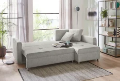 Jockenhöfer Gruppe Ecksofa »Kappeln L-Form, B: 228 cm« mit Schlaffunktion, Bettkasten & Zierkissen