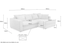 Jockenhöfer Gruppe Ecksofa »Kampen L-Form, B: 288 cm, Liegefl. 153x245 cm« mit Schlaffunktion, Bettkasten & Zierkissen, Federkern