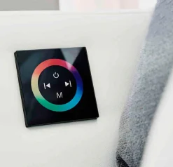 Jockenhöfer Gruppe Ecksofa »Laredo L-Form, B: 322 cm, Heimkino für die ganze Familie« mit RGB-LED-Beleuchtung, Soundsystem & Zierkissen
