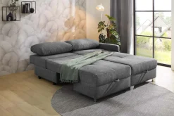 Jockenhöfer Gruppe Ecksofa »Lemberg L-Form, B: 232 cm, Dreh-Schwenk-Ottomane« mit Schlaffunktion, Bettkasten & Zierkissen, wandelbar zum Big-Sofa