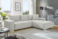 Jockenhöfer Gruppe Ecksofa »Luciano L-Form, B: 282 cm« mit Schlaffunktion, Bettkasten, induktive Ladestation & USB-Anschluss