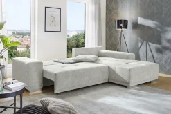 Jockenhöfer Gruppe Ecksofa »Luciano L-Form, B: 282 cm« mit Schlaffunktion, Bettkasten, induktive Ladestation & USB-Anschluss