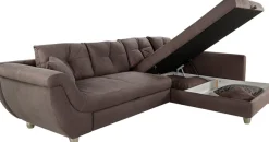 Jockenhöfer Gruppe Ecksofa »Maranello L-Form, B: 330 cm« mit Schlaffunktion, Bettkasten & Zierkissen