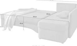 Jockenhöfer Gruppe Ecksofa »Nivaris L-Form, B: 197 cm« mit Schlaffunktion & Bettkasten, Unser Dauertiefpreis