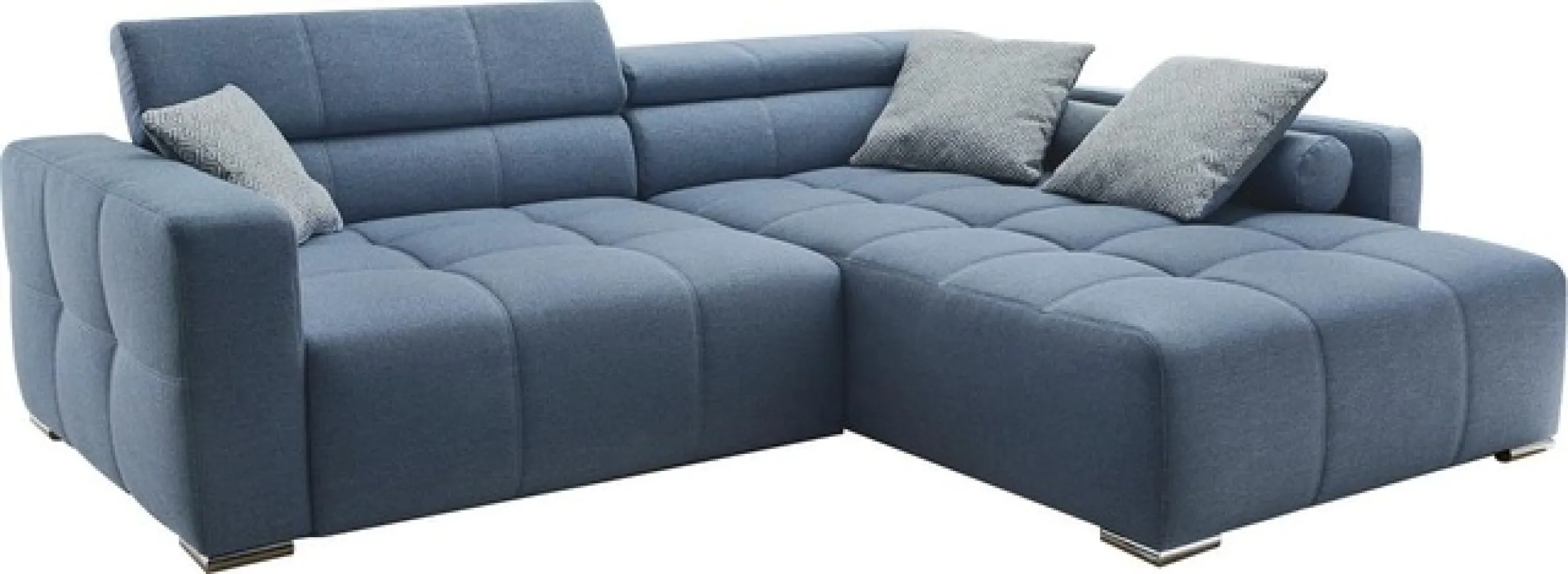 Jockenhöfer Gruppe Ecksofa »Salerno L-Form, B: 280 cm« im Big-Sofa-Style, mit Kopfteilverstellung & Zierkissen