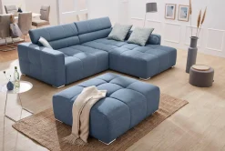 Jockenhöfer Gruppe Ecksofa »Salerno L-Form, B: 280 cm« im Big-Sofa-Style, mit Kopfteilverstellung & Zierkissen