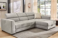 Jockenhöfer Gruppe Ecksofa »San Marino L-Form, B: 300 cm, mit 30 cm elektr. Sitztiefenverstellung« mit Bettkasten, Kopfteilverstellung, USB-Anschluss & Zierkissen