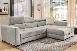 Jockenhöfer Gruppe Ecksofa »San Marino L-Form, B: 300 cm, mit 30 cm elektr. Sitztiefenverstellung« mit Bettkasten, Kopfteilverstellung, USB-Anschluss & Zierkissen