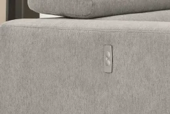 Jockenhöfer Gruppe Ecksofa »San Marino L-Form, B: 300 cm, mit 30 cm elektr. Sitztiefenverstellung« mit Bettkasten, Kopfteilverstellung, USB-Anschluss & Zierkissen