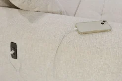 Jockenhöfer Gruppe Ecksofa »Slider L-Form, B: 277 cm Couch, 60cm elektrische Sitztiefenverstellung« 140kg Belastbarkeit, USB-Anschluss, Kopfteilverstellung & Zierkissen