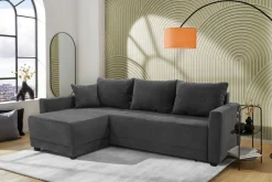 Jockenhöfer Gruppe Ecksofa »Venezia L-Form, B: 234 cm« mit Schlaffunktion, Bettkasten & Zierkissen
