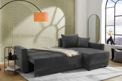 Jockenhöfer Gruppe Ecksofa »Venezia L-Form, B: 234 cm« mit Schlaffunktion, Bettkasten & Zierkissen