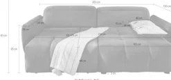 Jockenhöfer Gruppe Ecksofa »Zoom L-Form, B: 263 cm, mit 60 cm elektr. Sitztiefenverstellung« 140kg Belastbarkeit, USB-Anschluss, Kopfteilverstellung & Zierkissen
