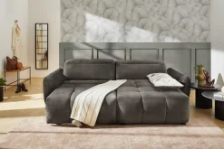 Jockenhöfer Gruppe Ecksofa »Zoom L-Form, B: 263 cm, mit 60 cm elektr. Sitztiefenverstellung« 140kg Belastbarkeit, USB-Anschluss, Kopfteilverstellung & Zierkissen