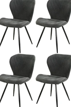 Jockenhöfer Gruppe Essgruppe »Olbia/Düren, Sitzgruppe (Set, 5-tlg., 1 Ausziehtisch und 4 Stühle)« 5 tlg. Tisch mit Butterflyauszug, 120-160 cm, Wildeiche