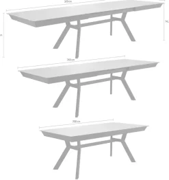 Jockenhöfer Gruppe Esstisch »Tyson, 3-fach ausziehbar« Extrabreit (200-320x100cm), Synchronauszug, melaminbeschichtet