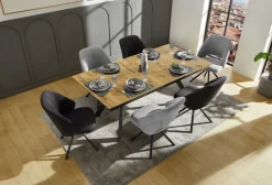 Jockenhöfer Gruppe Esstisch »Tyson, 3-fach ausziehbar« Extrabreit (200-320x100cm), Synchronauszug, melaminbeschichtet