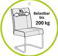 Jockenhöfer Gruppe 4-Fußstuhl »Suma« (Set) 2 Stk.4-Fuss Stuhl, bis zu 200 kg belastbar, Taschenfederkern