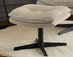 Jockenhöfer Gruppe Relaxsessel »Kasper, B: 76 cm, Sitzhöhe: 47 cm« Set: mit Hocker, 360° Drehfunktion, Cord