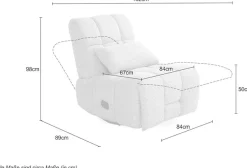 Jockenhöfer Gruppe Relaxsessel »Doncaster, B: 84 cm, Sitzhöhe: 50 cm« mit Dreh-, Schauckel-, Relax- & Wippfunktion, weicher Cordstoff