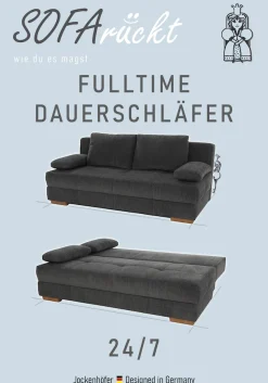 Jockenhöfer Gruppe Schlafsofa »Calli, B: 205 cm, Liegefl. 160x200 cm, Dauerschläfer« mit Schlaffunktion & Bettkasten, Tonnentaschenfederkern