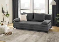 Jockenhöfer Gruppe Schlafsofa »Laurin, B: 202 cm, Liegefl. 158x200 cm, Dauerschläfer« mit Schlaffunktion, Bettkasten, Kaltschaumtopper &1 Zierkissen
