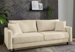 Jockenhöfer Gruppe Schlafsofa »Bjoern, B: 217 cm, Liegefl. 140x191 cm« mit Schlaffunktion, Bettkasten & Zierkissen