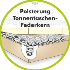 Jockenhöfer Gruppe Schlafsofa »Maestro, B: 203 cm, Liegefl. 161x200 cm, Dauerschläfer« mit Schlaffunktion & Bettkasten, Tonnentaschenfederkern