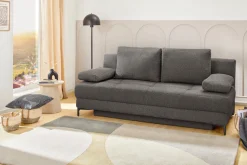 Jockenhöfer Gruppe Schlafsofa »Felix, B: 205 cm, Liegefl. 155x201 cm, Dauerschlafsofa, inkl. Topper« inklusive Schlaffunktion und Bettkasten, Federkernpolsterung