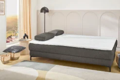Jockenhöfer Gruppe Schlafsofa »Felix, B: 205 cm, Liegefl. 155x201 cm, Dauerschlafsofa, inkl. Topper« inklusive Schlaffunktion und Bettkasten, Federkernpolsterung