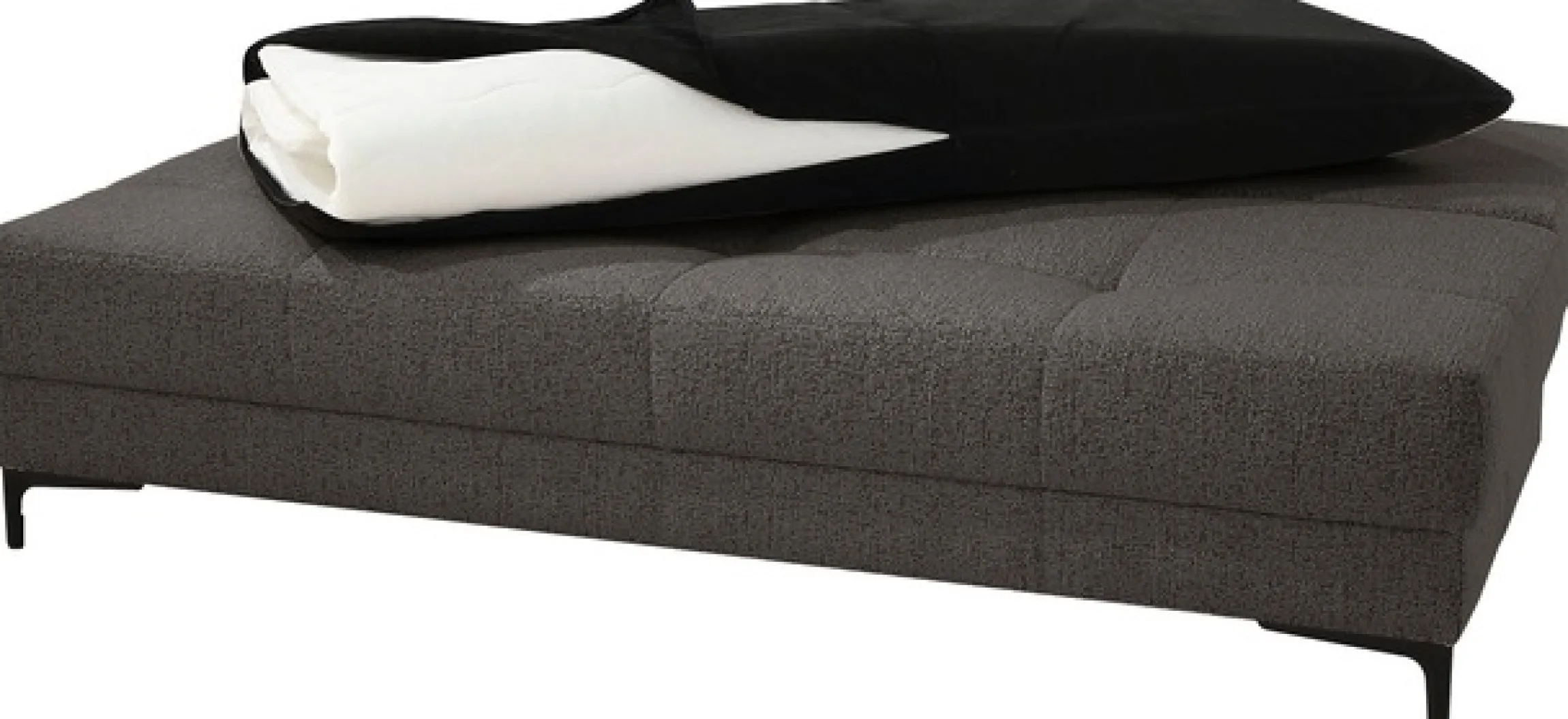 Jockenhöfer Gruppe Schlafsofa »Felix, B: 205 cm, Liegefl. 155x201 cm, Dauerschlafsofa, inkl. Topper« inklusive Schlaffunktion und Bettkasten, Federkernpolsterung