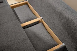 Jockenhöfer Gruppe Schlafsofa »Felix, B: 205 cm, Liegefl. 155x201 cm, Dauerschlafsofa, inkl. Topper« inklusive Schlaffunktion und Bettkasten, Federkernpolsterung