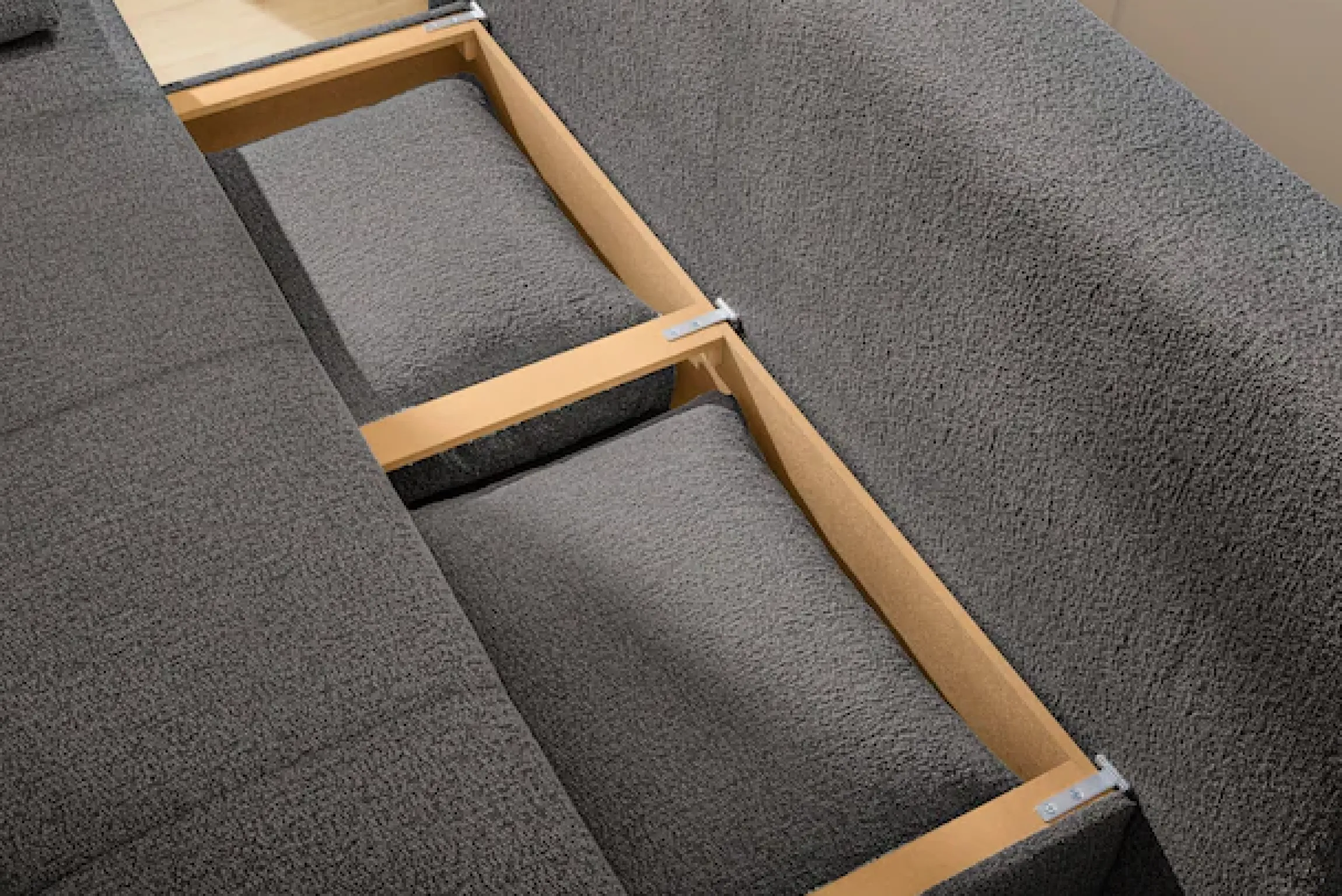 Jockenhöfer Gruppe Schlafsofa »Felix, B: 205 cm, Liegefl. 155x201 cm, Dauerschlafsofa, inkl. Topper« inklusive Schlaffunktion und Bettkasten, Federkernpolsterung
