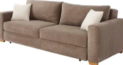 Jockenhöfer Gruppe Schlafsofa »Micha, B: 237 cm, Liegefl. 155x197 cm« mit Schlaffunktion, Bettkasten & Zierkissen