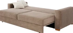 Jockenhöfer Gruppe Schlafsofa »Micha, B: 237 cm, Liegefl. 155x197 cm« mit Schlaffunktion, Bettkasten & Zierkissen