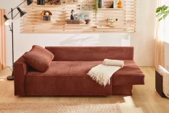Jockenhöfer Gruppe Schlafsofa »Ron, B: 185 cm, Liegefl. 82x200 cm« mit Schlaffunktion & Bettkasten, Federkern