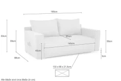 Jockenhöfer Gruppe Schlafsofa »Ron, B: 185 cm, Liegefl. 82x200 cm« mit Schlaffunktion & Bettkasten, Federkern