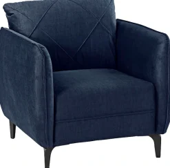 Jockenhöfer Gruppe Sessel »Novara, B: 86 cm, Sitzhöhe: 46 cm« mit attraktiver Steppung, Rauten-Biesennähte