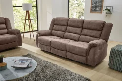 Jockenhöfer Gruppe 3-Sitzer »Cleveland, B: 212 cm« mit Relax- & Liegefunktion, Federkern-Polsterung