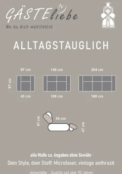 Jockenhöfer Gruppe 2-Sitzer »Dakota, B: 148 cm« mit Relax- & Liegefunktion, Taschenfederkern-Polsterung