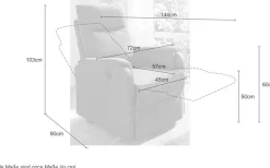 Jockenhöfer Gruppe TV-Sessel »Bristol, B: 72 cm, Sitzhöhe: 50 cm« mit elektr. Relaxfunktion & USB-Anschluss, Federkern