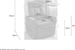 Jockenhöfer Gruppe TV-Sessel »Detroit, B: 83 cm, Sitzhöhe: 50 cm« elektr. Relaxfunktion & Aufstehhilfe, 2 Motoren