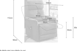 Jockenhöfer Gruppe TV-Sessel »Denver, B: 80 cm, Sitzhöhe: 50 cm« elektr. Relaxfunktion, Aufstehhilfe, Heizfunktion & Massagefunktion