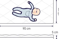Julius Zöllner Babymatratze »Dr. Lübbe Air Plus« 5 cm hoch 1 Stk. tlg. Matratze für die Wiege, Größe: 40x90 cm